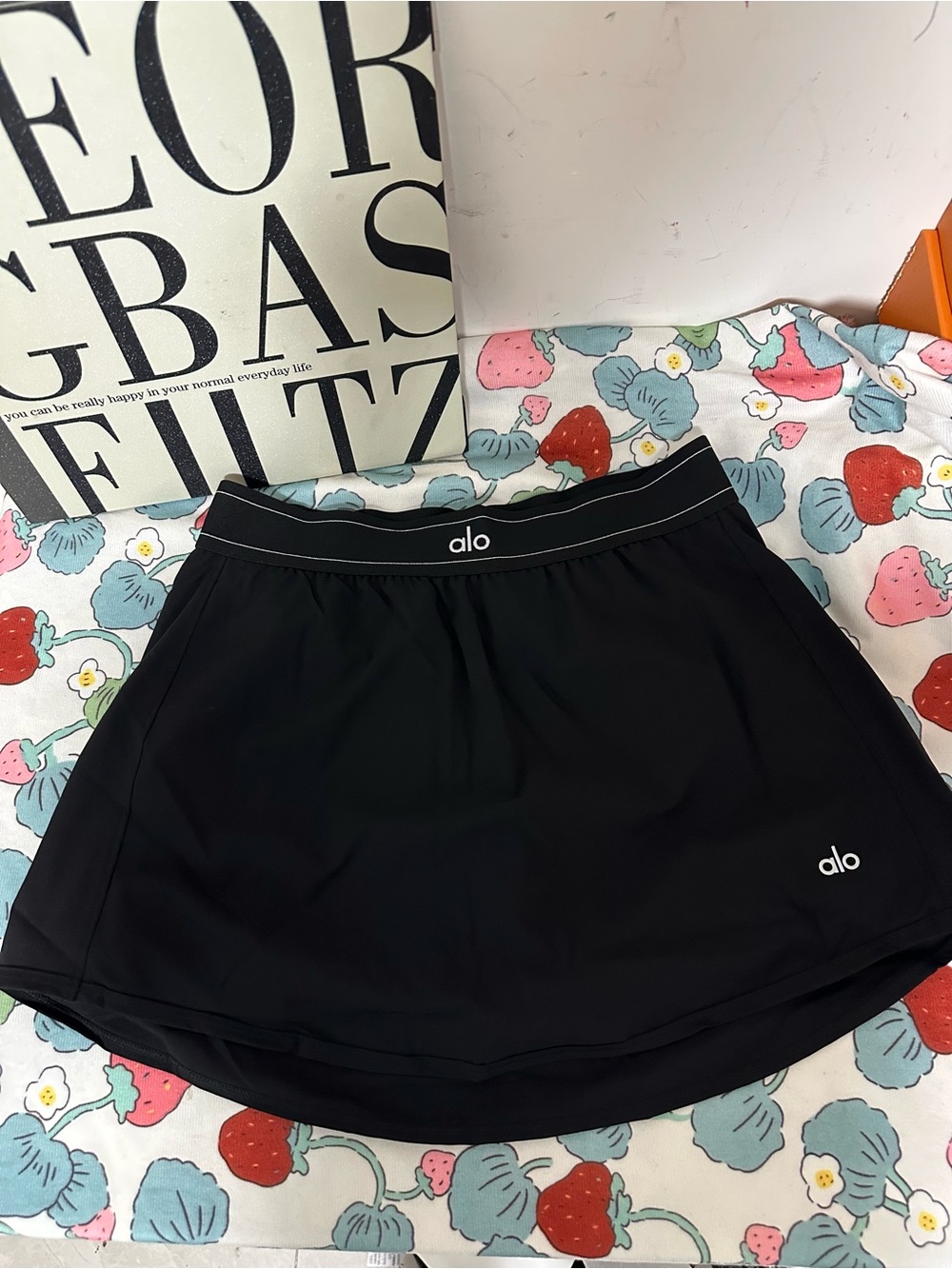 ALO Yoga Black Active Skort